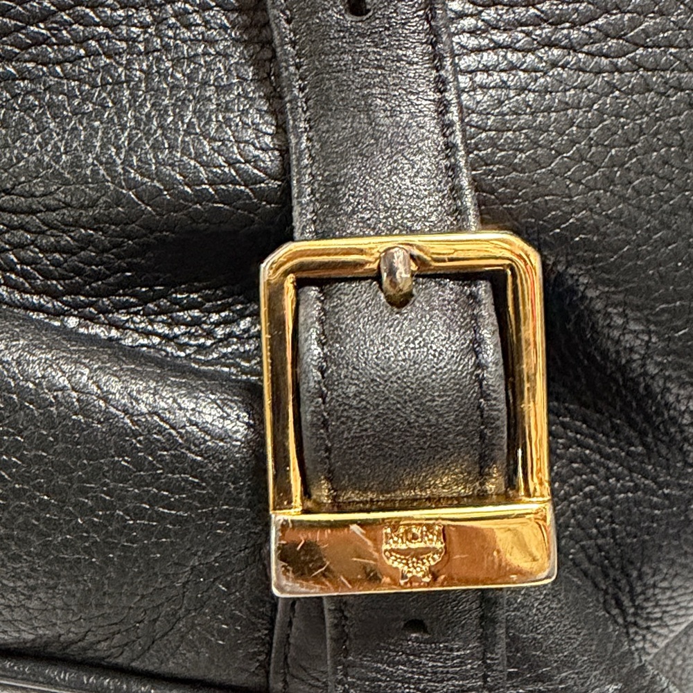 MCM Black Leather Backpack - Made in Germany - Picture 12 of 15